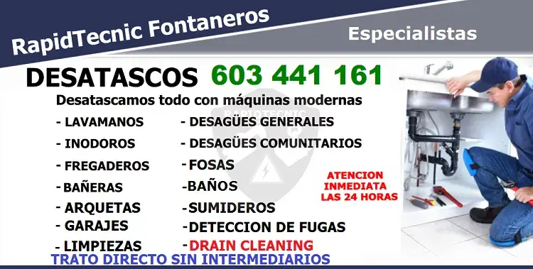 atasco baños fregaderos